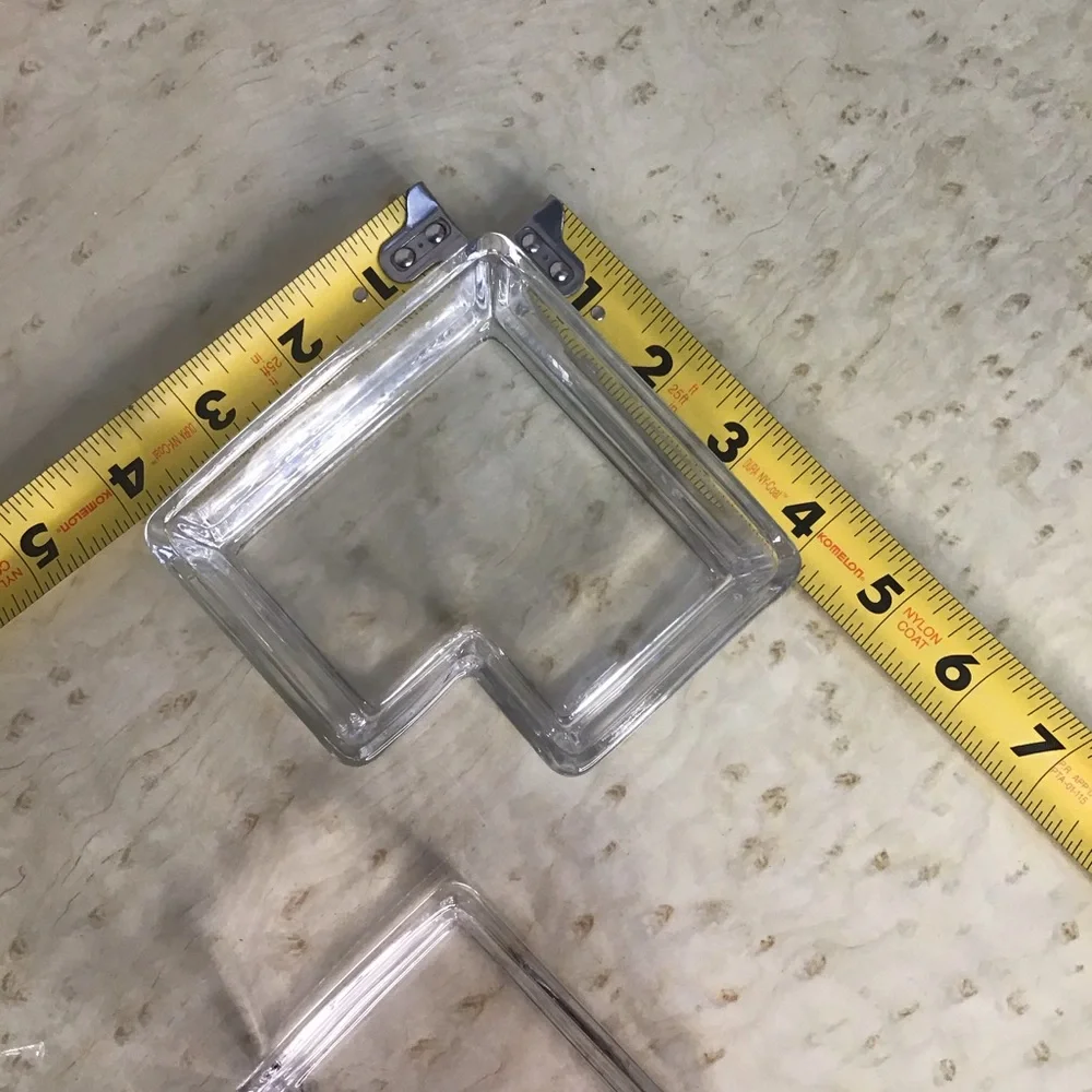 Modern Square Glass Candy Snack Serving Dishes Trinket Bowls